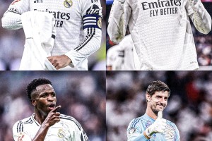 皇马队长顺位：第一队长卡瓦哈尔，维尼修斯成第三队长