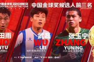 万博体育-2021中国金球奖前三揭晓  郭田雨、张玉宁PK武球王